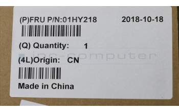 Lenovo 01HY218 HINGE FRU Hinge ASM Black
