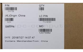 Lenovo 01HY709 COVER Base Cover ASM metal BL