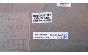 Lenovo COVER FRU D cover SUB assy Texture for Lenovo ThinkPad E480 (20KQ/20KN)