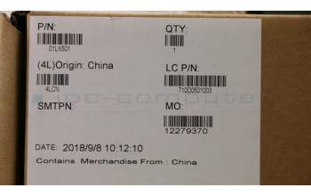 Lenovo 01LX501 TASTATUR, Blende, ARA, Lesegerät für Fingerabdrücke, BK, CHERRY