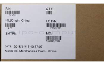 Lenovo 01LX511 MECH_ASM KBD,Bezel,FR,FPR,BK,CHY