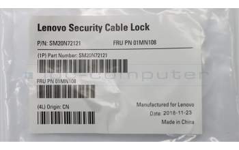 Lenovo MECH_ASM Cable Lock,Kensington for Lenovo ThinkCentre M710q (10MS/10MR/10MQ)