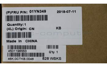 Lenovo 01YN349 NB_KYB FRU COMO FL.CHY,KB-BL,SV,DK