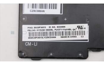 Lenovo 01YN393 NB_KYB FRU COMO FL,LTN,KB,SV,GR