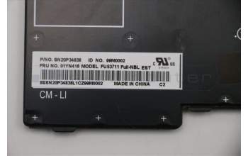 Lenovo 01YN416 NB_KYB FRU COMO FL,LTN,KB,SV,EE