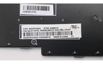 Lenovo 01YN702 NB_KYB FRU COMO NM,LTN,KB,SV,CFR