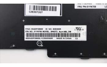 Lenovo 01YN709 NB_KYB FRU COMO NM,LTN,KB,SV,DK