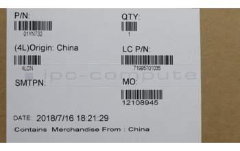 Lenovo 01YN732 NB_KYB FRU COMO NM,LTN,KB,SV,TW