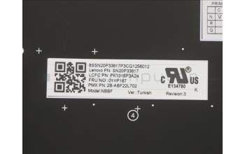 Lenovo 01YP187 Keyboard Internal,Turkish,Black