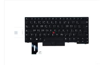 Lenovo 01YP321 Interne Tastatur, Französisch (Kanada), Schwarz, Nicht beleuchtet