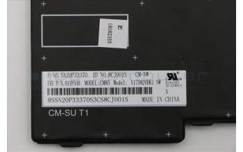 Lenovo 01YP540 Keyboard Internal, Norwegian, Black, Backlight, UK