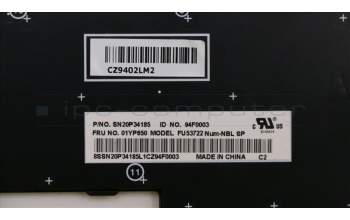 Lenovo 01YP650 NB_KYB FRU COMO NM,LTN,KB,BK,ES