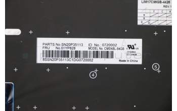 Lenovo 01YP828 NB_KYB FRU COMO SK,CHY,KB,SV,GB