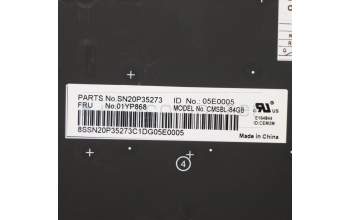 Lenovo 01YP868 NB_KYB FRU COMO SK,CHY,KB-BL,SV,GB