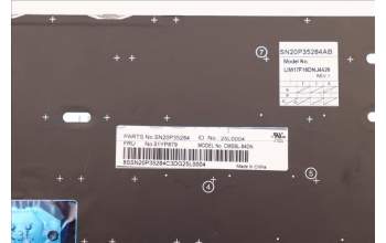 Lenovo 01YP879 Interne Tastatur, Skandinavien, silber, Hintergrundbeleuchtung