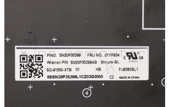 Lenovo 01YP934 NB_KYB FRU COMO SK,LTN,KB-BL,SV,IL