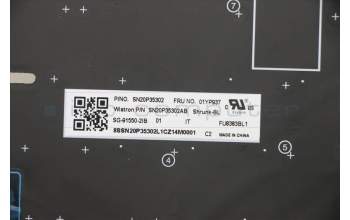 Lenovo 01YP937 Interne Tastatur, Italienisch, silber, Hintergrundbeleuchtung