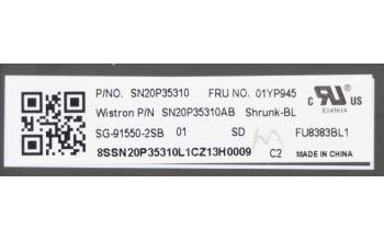 Lenovo 01YP945 NB_KYB FRU COMO SK,LTN,KB-BL,SV,SE