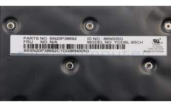 Lenovo 01YR559 GRP_KBD_Bzl_CH, FPR, BK, CHY