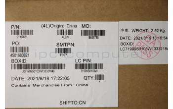 Lenovo 01YR661 MECH_ASM GRP_KBD_Bzl_NRD,FPR_NFC,BK,SUN