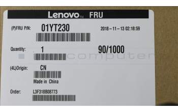 Lenovo 01YT230 Thorpe-2 FRU LCD Rear Cover ASM FHD,TH-2