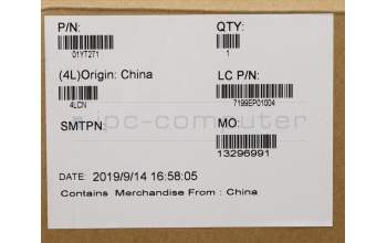 Lenovo 01YT271 MECH_ASM ASM_Case_Base_Cover_Silver