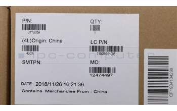 Lenovo 01YU059 Dooku-2 Silver / Jinn-2 Silver_FRU CS16