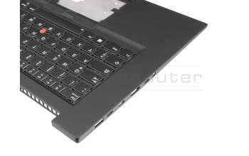 01YU774 original Lenovo keyboard incl. topcase DE (german) black/black with backlight and mouse-stick