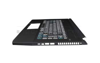 025.901I1.0001 original Acer keyboard incl. topcase DE (german) black/transparent/black with backlight