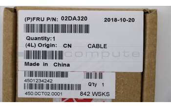 Lenovo 02DA320 CABLE FRU RGB camera cable
