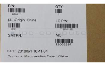 Lenovo 02DC277 Windu 2.0 FRU: Untere Abdeckung Baugruppe für AMD<JC>