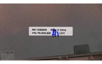 Lenovo 02DL838 COVER FRU COVER D COVER SUB ASSY Silver