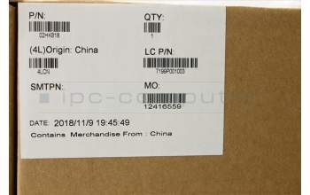 Lenovo 02HK818 COVER LCD Cover,UHD,w/Cam,Plastic