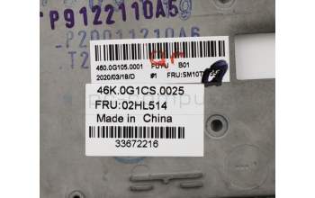 Lenovo 02HL514 C-Abdeckung mit Tastatur, Spanisch, Schwarz