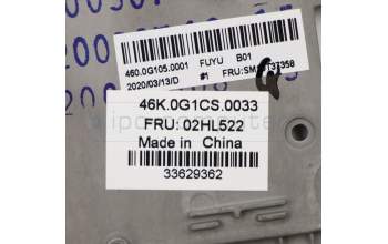 Lenovo 02HL522 C-Abdeckung mit Tastatur, Ungarisch, Schwarz, Hintergrundbeleuchtung