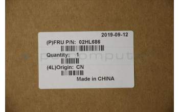 Lenovo 02HL686 MECH_ASM WL CCover+UKE ASM,BK<CHY>