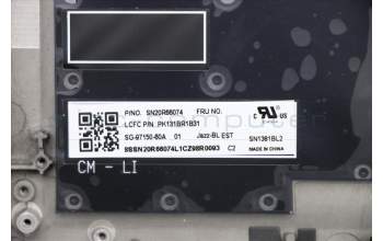 Lenovo 02HM209 MECH_ASM Ccov,EST,BLKBD,BK,LTN