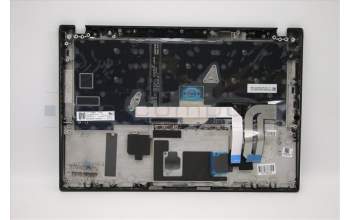 Lenovo 02HM289 C-Abdeckung mit Tastatur, Isländisch, Schwarz, Hintergrundbeleuchtung, Fingerabdruck