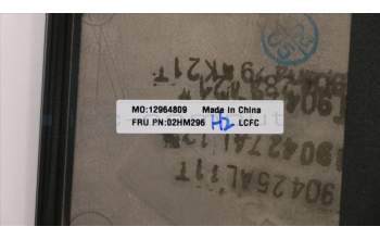 Lenovo 02HM296 MECH_ASM Ccov,NORDIC,BLKBD,FPR,BK,LTN