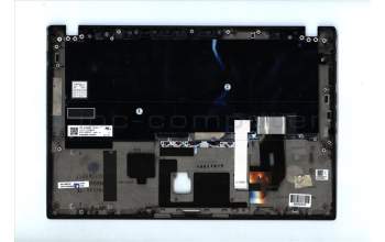 Lenovo 02HM307 C-Abdeckung mit Tastatur, Englisch (GB), Schwarz, Hintergrundbeleuchtung, Fingerabdruck