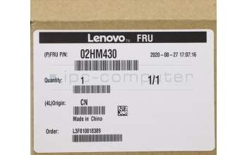Lenovo 02HM430 MECH_ASM Ccov,GRE,NBLKBD,FPR,BK,LTN