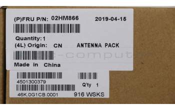 Lenovo 02HM866 ANTENNA WLAN+WWAN Antenna KIT,WNC