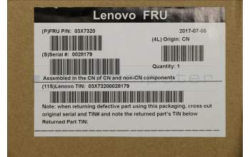 Lenovo 03X7320 KB MICE_BO SmartCard KB-US Euro