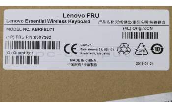 Lenovo 03X7362 Lenovo Essential Funktastatur, Thailand