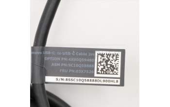 Lenovo 03X7526 CABLE_BO FRU USB-C to USB-C Cable 2m