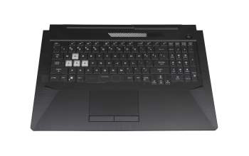 04060-021200300 original Asus keyboard incl. topcase US (english) black/white/black with backlight