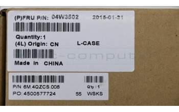 Lenovo 04W3502 MECHA FRU Base Cover ASM TB T9