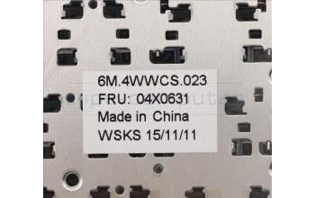 Lenovo 04X0631 KEYBD FRU Prince-KBD CZH CHY