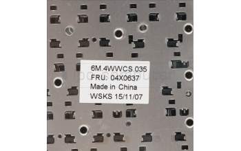 Lenovo 04X0637 KEYBD FRU Prince-KBD HGN CHY