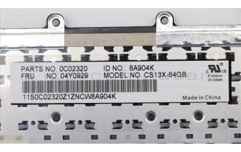 Lenovo 04Y0929 NB_KYB CS13X,GB,CHY